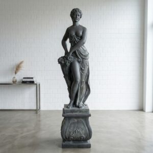 Skulptur Statue Frau 2,30 m Bronze 1920