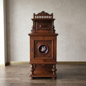 Aufsatzschrank Schrank Gründerzeit 1880 Nussbaum