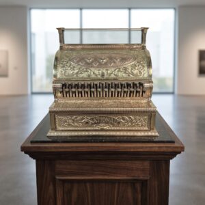 Ladenkasse Kasse National 1897 Kupfer Messing