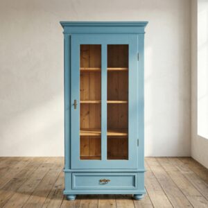 Vitrine Bücherschrank Jugendstil 1900 Kiefer