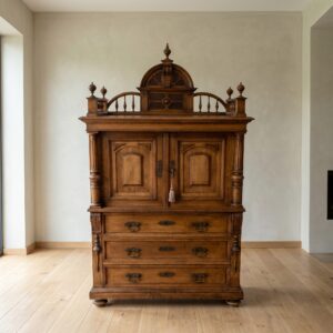 Schrank Kabinettschrank Gründerzeit 1880 Nussbaum
