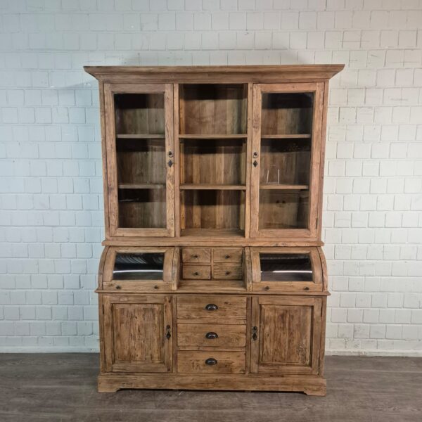 Buffetschrank Vitrine 1,65 m Teakholz – Bild 2