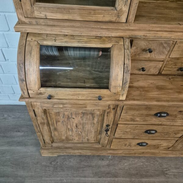 Buffetschrank Vitrine 1,65 m Teakholz – Bild 6