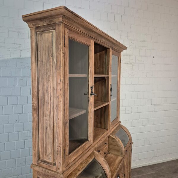 Buffetschrank Vitrine 1,65 m Teakholz – Bild 4