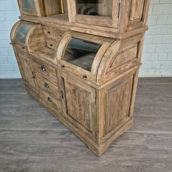 Buffetschrank Vitrine 1,65 m Teakholz – Bild 12