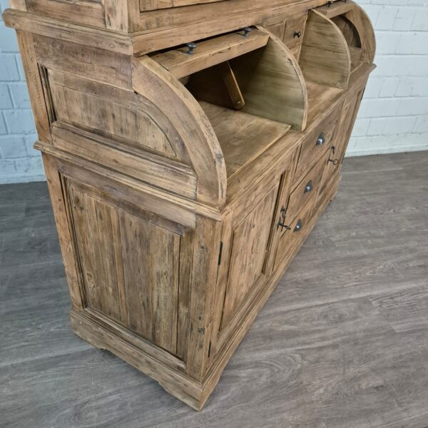 Buffetschrank Vitrine 1,65 m Teakholz – Bild 18