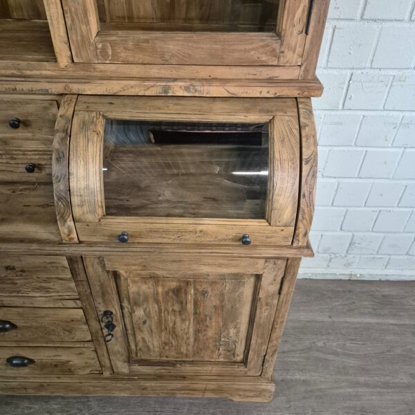 Buffetschrank Vitrine 1,65 m Teakholz – Bild 10