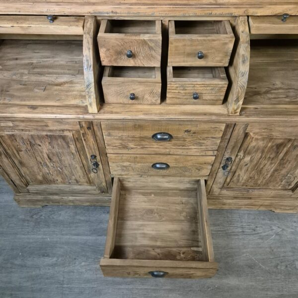 Buffetschrank Vitrine 1,65 m Teakholz – Bild 20