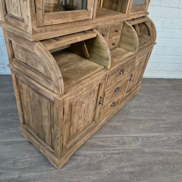 Buffetschrank Vitrine 1,65 m Teakholz – Bild 17