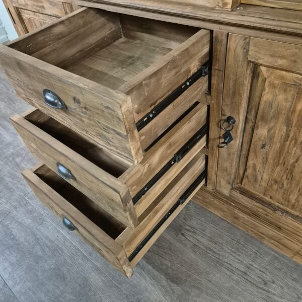 Buffetschrank Vitrine 1,65 m Teakholz – Bild 21