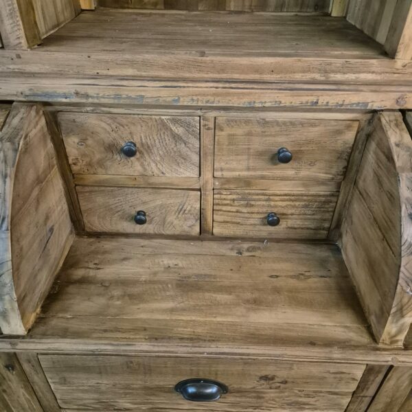 Buffetschrank Vitrine 1,65 m Teakholz – Bild 7