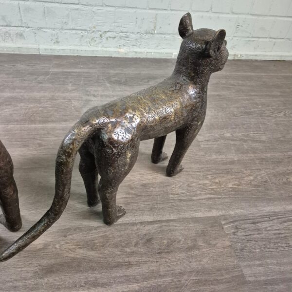 Dekoration Skulpturen Sphinx-Set 1950 Bronze 0,50 m – Bild 15