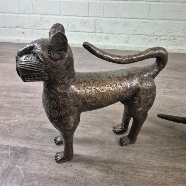 Dekoration Skulpturen Sphinx-Set 1950 Bronze 0,50 m – Bild 8