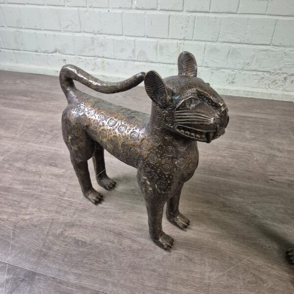 Dekoration Skulpturen Sphinx-Set 1950 Bronze 0,50 m – Bild 5