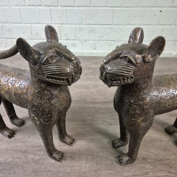 Dekoration Skulpturen Sphinx-Set 1950 Bronze 0,50 m – Bild 6