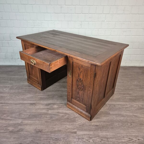 Schreibtisch Jugendstil 1920 Eiche – Bild 12