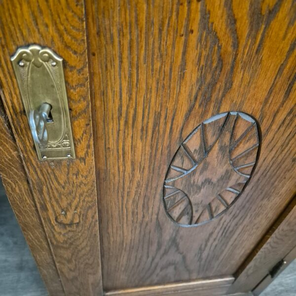 Schreibtisch Jugendstil 1920 Eiche – Bild 4