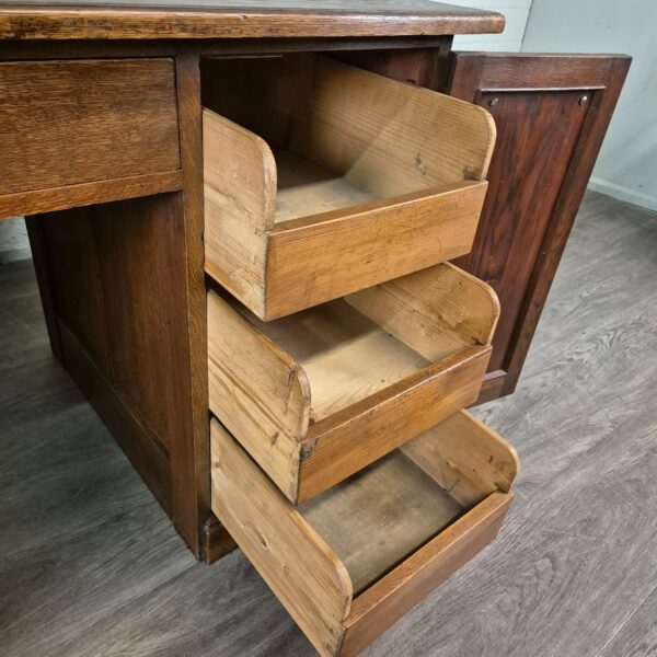 Schreibtisch Jugendstil 1920 Eiche – Bild 11