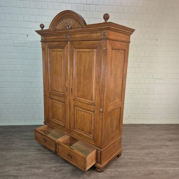 Schrank Kleiderschrank Gründerzeit 1880 Eiche – Bild 16