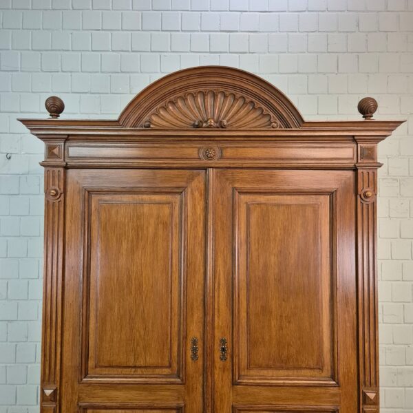 Schrank Kleiderschrank Gründerzeit 1880 Eiche – Bild 3