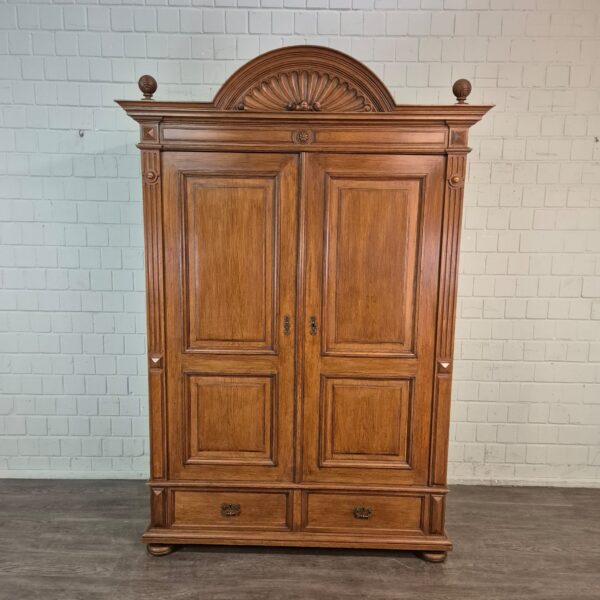 Schrank Kleiderschrank Gründerzeit 1880 Eiche – Bild 2