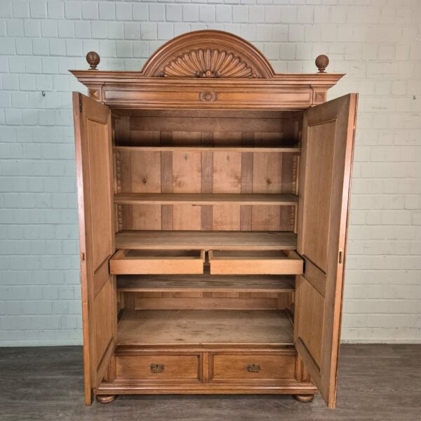 Schrank Kleiderschrank Gründerzeit 1880 Eiche – Bild 10