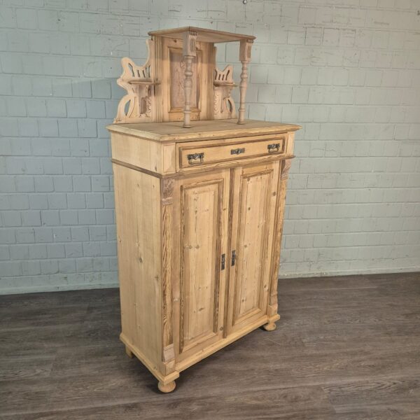 Vertiko mit Aufsatz Jugendstil 1900 Kiefer