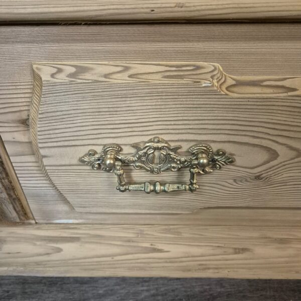 Vitrine Geschirrschrank Gründerzeit 1880 Kiefer – Bild 9