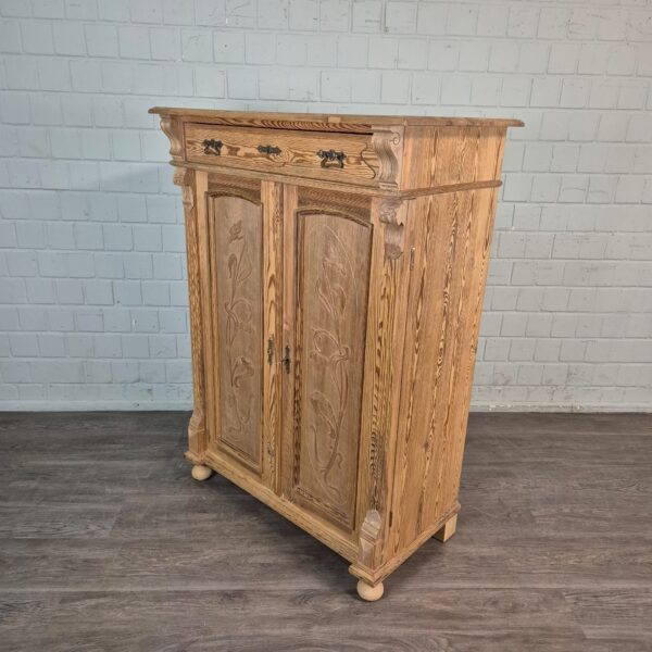Vertiko Jugendstil 1905 Kiefer – Bild 3