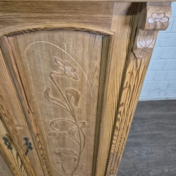 Vertiko Jugendstil 1905 Kiefer – Bild 5