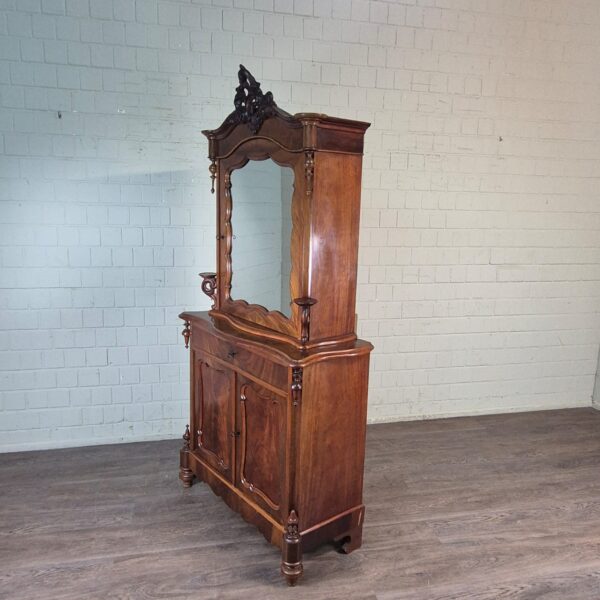 Vitrine Bonheur Biedermeier 1850 Mahagoni – Bild 4