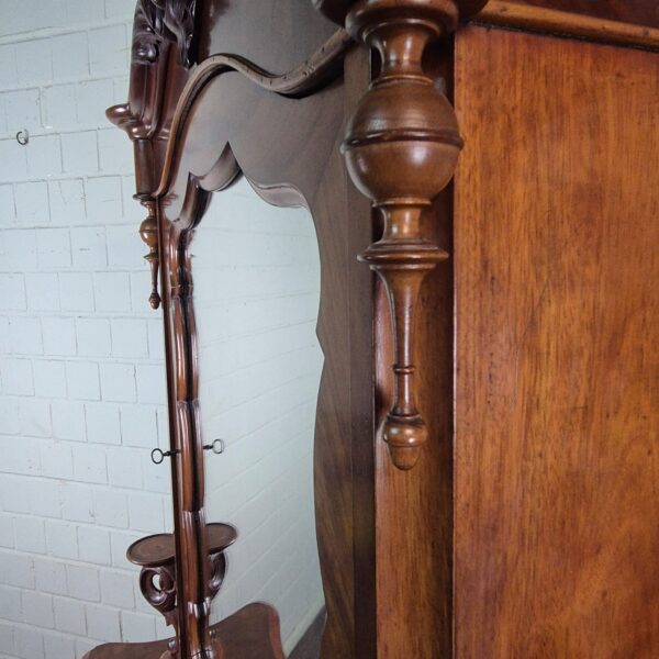 Vitrine Bonheur Biedermeier 1850 Mahagoni – Bild 11