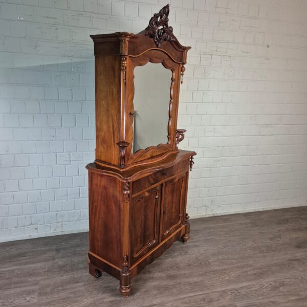 Vitrine Bonheur Biedermeier 1850 Mahagoni