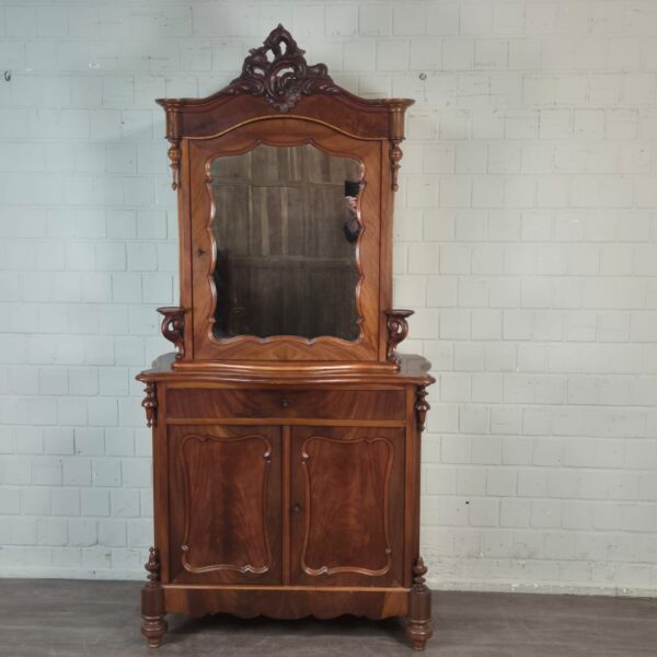 Vitrine Bonheur Biedermeier 1850 Mahagoni – Bild 3