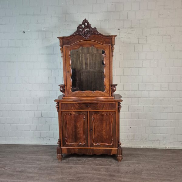 Vitrine Bonheur Biedermeier 1850 Mahagoni – Bild 2