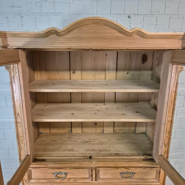 Vitrine Geschirrschrank Louis Philippe 1860 Kiefer – Bild 13