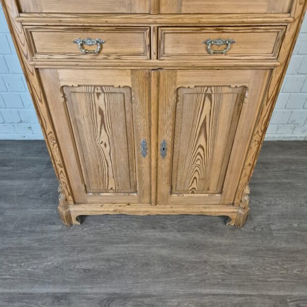 Vitrine Geschirrschrank Louis Philippe 1860 Kiefer – Bild 8