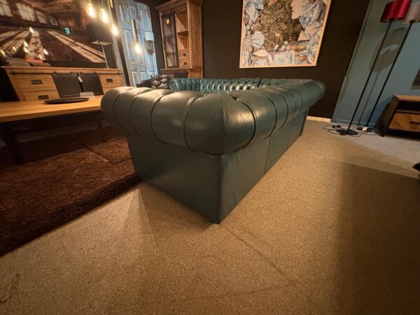 Chesterfield Sofa Eckcouch Ecksofa Dunkel-Türkis 2,75 m x 2,90 m – Bild 6