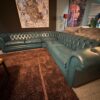 Chesterfield Sofa Eckcouch Ecksofa Dunkel-Türkis 2,75 m x 2,90 m – Bild 4