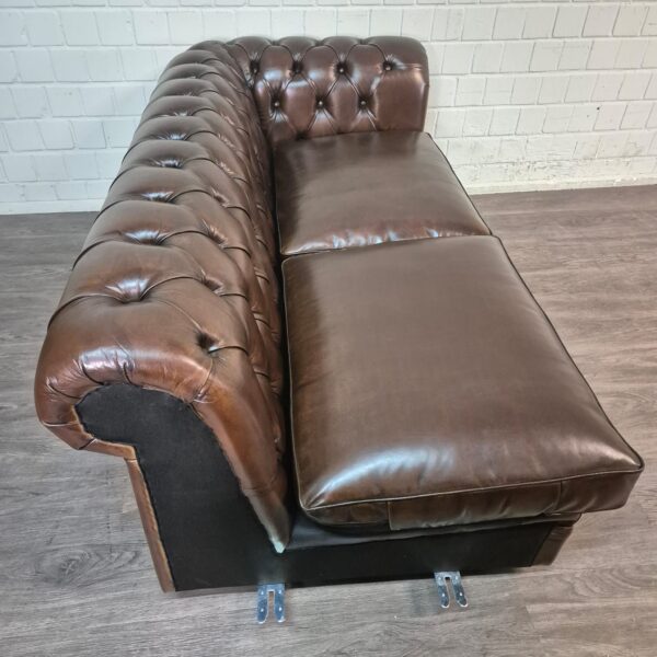 Chesterfield Sofa Eckcouch Ecksofa Dunkelbraun 2,75 m x 2,90 m – Bild 16