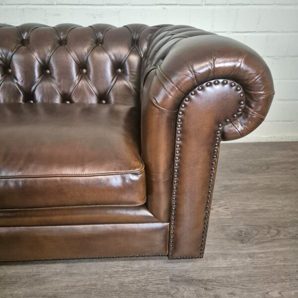 Chesterfield Sofa Eckcouch Ecksofa Dunkelbraun 2,75 m x 2,90 m – Bild 7
