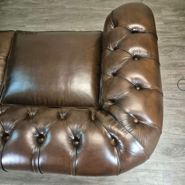 Chesterfield Sofa Eckcouch Ecksofa Dunkelbraun 2,75 m x 2,90 m – Bild 12