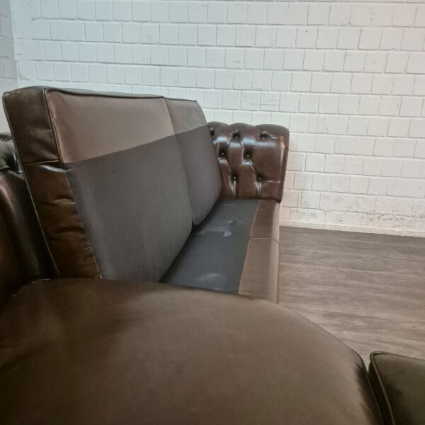 Chesterfield Sofa Eckcouch Ecksofa Dunkelbraun 2,75 m x 2,90 m – Bild 13