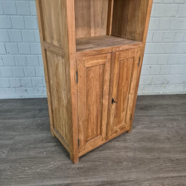 Hochschrank Bücherregal Teakholz 0,64 m – Bild 6