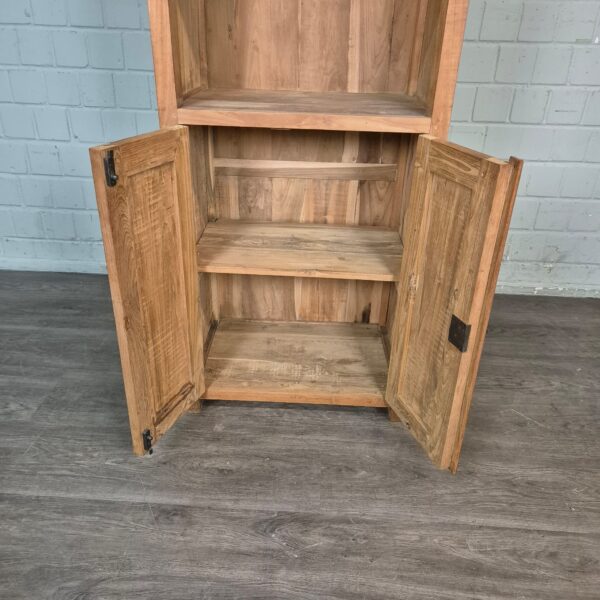 Hochschrank Bücherregal Teakholz 0,64 m – Bild 12