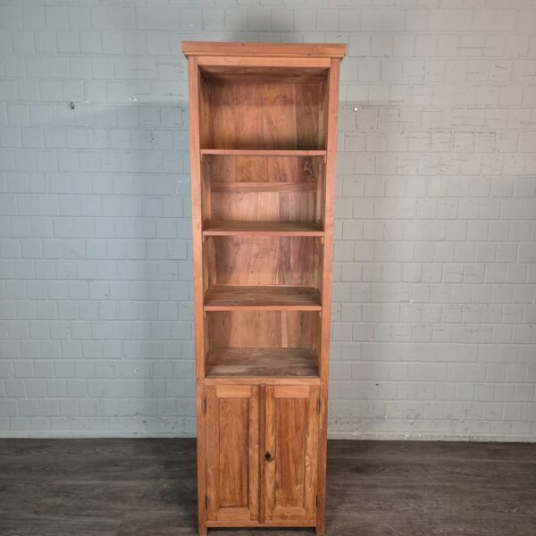 Hochschrank Bücherregal Teakholz 0,64 m – Bild 3