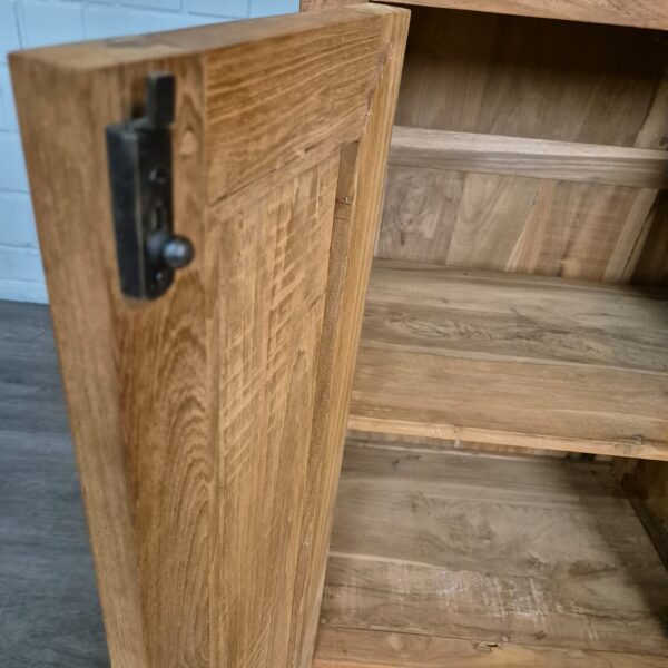 Hochschrank Bücherregal Teakholz 0,64 m – Bild 13