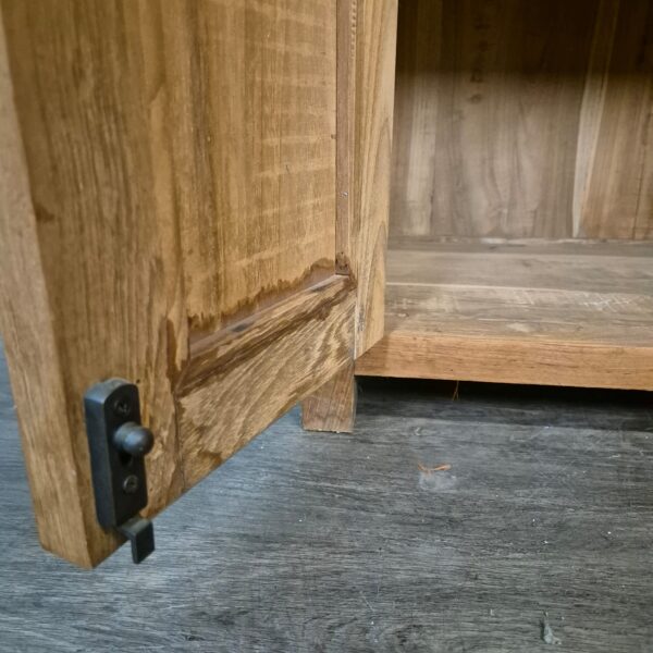 Hochschrank Bücherregal Teakholz 0,64 m – Bild 14