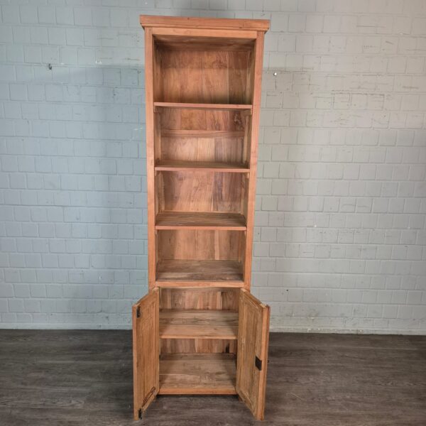 Hochschrank Bücherregal Teakholz 0,64 m – Bild 11