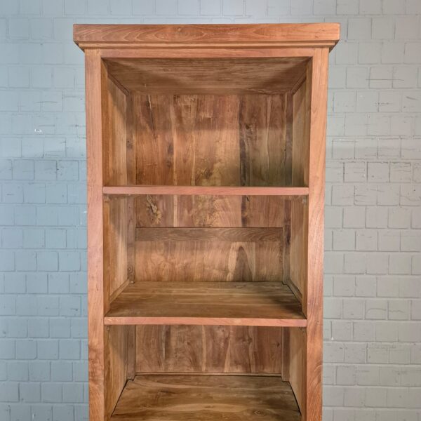 Hochschrank Bücherregal Teakholz 0,64 m – Bild 3